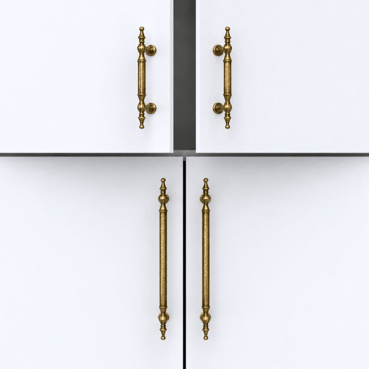 3 Inch Antique Brass Cup Pulls | CROWN
