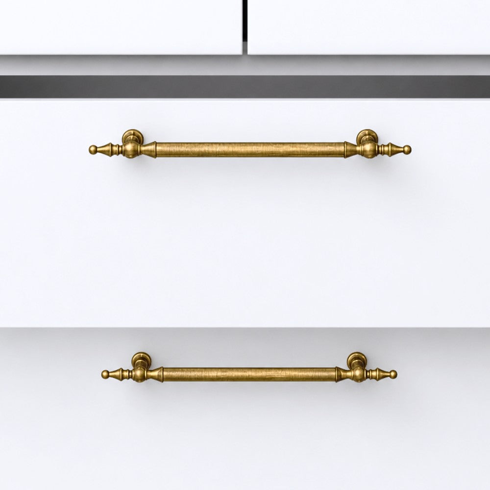 3 Inch Antique Brass Cup Pulls | CROWN