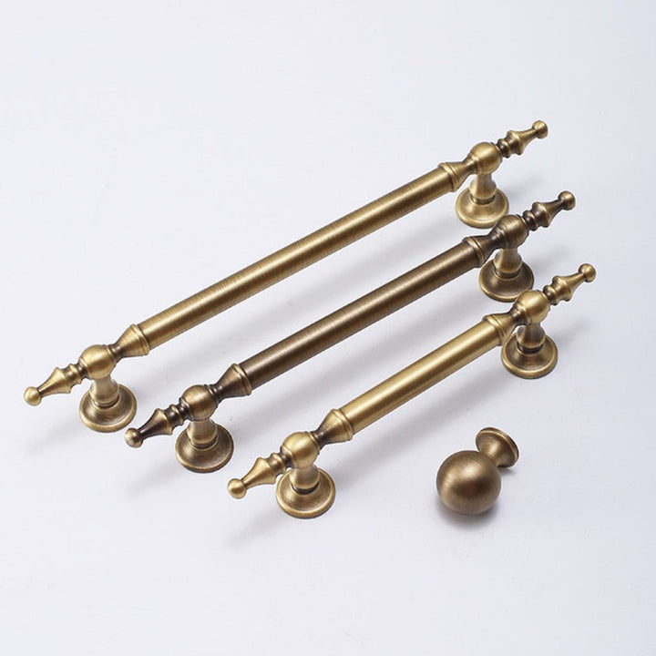 3 Inch Antique Brass Cup Pulls | CROWN