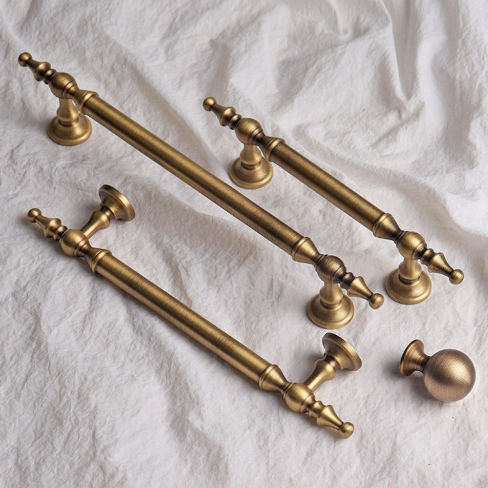 3 Inch Antique Brass Cup Pulls | CROWN