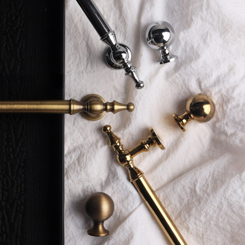 3 Inch Antique Brass Cup Pulls | CROWN