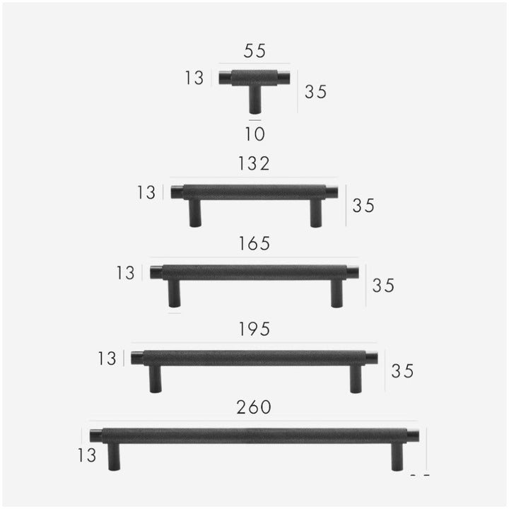 6.25 Inch Matte Black Cabinet Pulls | DAWN