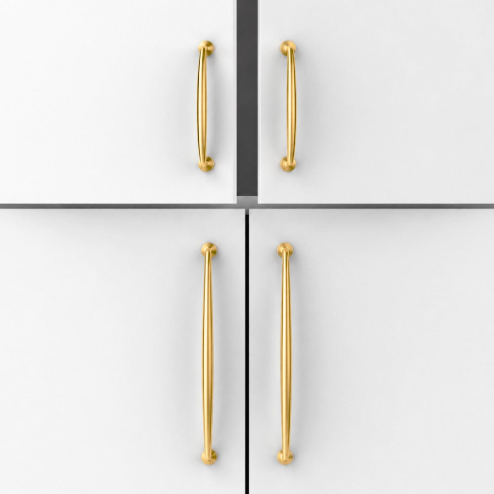 DRIFT brushed gold 5 inch cabinet bar pull - ARCHANDLES