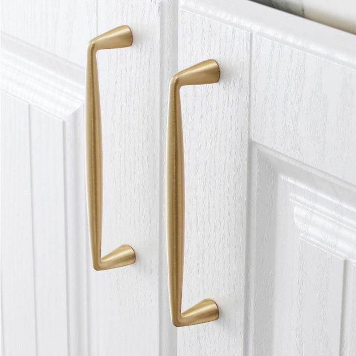 DRIFT brushed gold 5 inch cabinet bar pull - ARCHANDLES