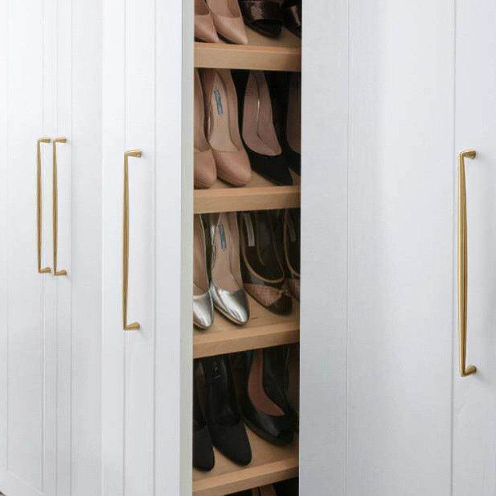 DRIFT brushed gold 5 inch cabinet bar pull - ARCHANDLES