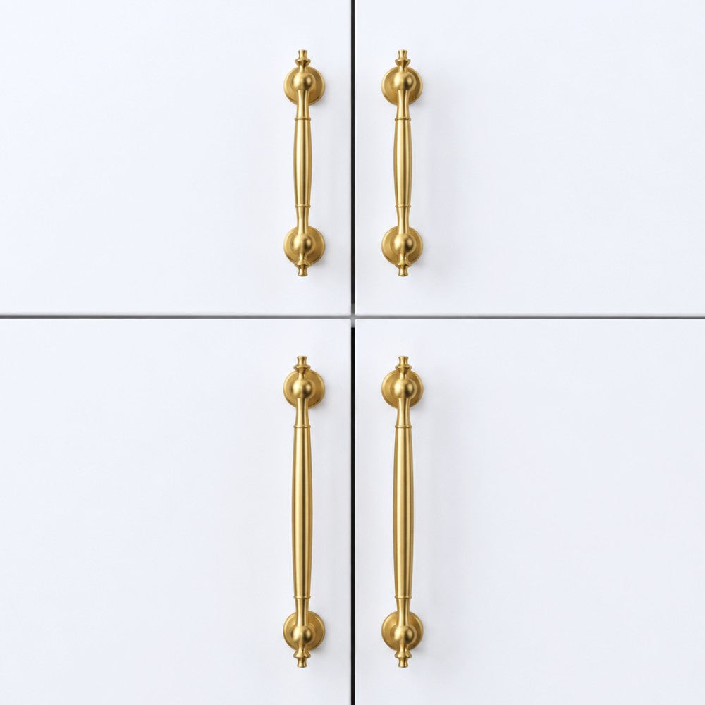 ELITE Brushed Brass Cabinet Knobs for Kitchen