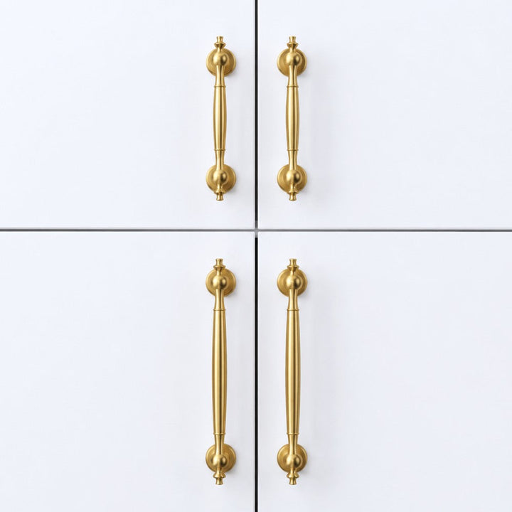 ELITE Brushed Brass Cabinet Knobs for Kitchen