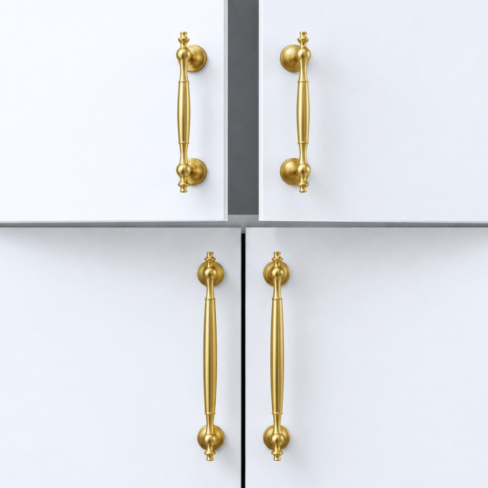 ELITE Brushed Brass Cabinet Knobs for Kitchen