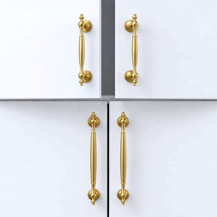 ELITE Brushed Brass Cabinet Knobs for Kitchen