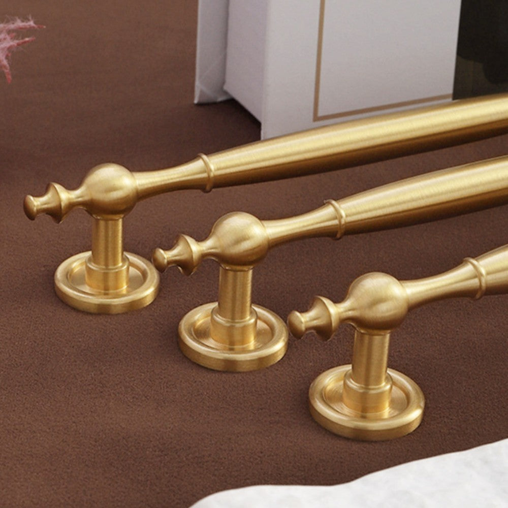 ELITE Brushed Brass Cabinet Knobs for Kitchen