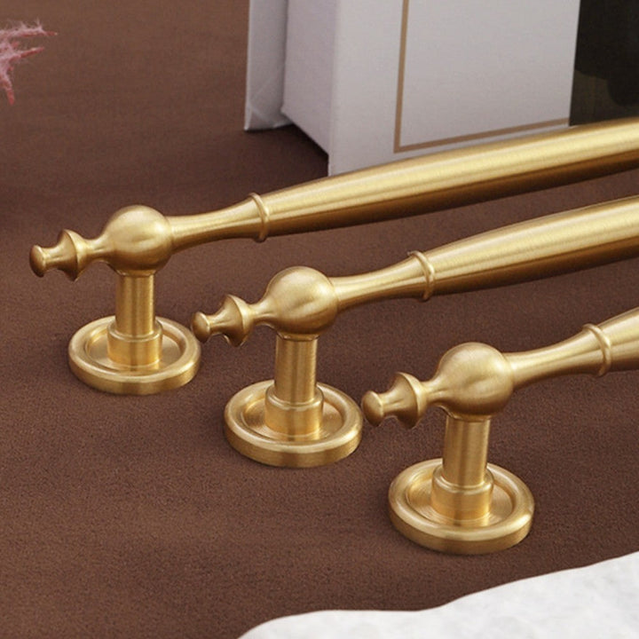 ELITE Brushed Brass Cabinet Knobs for Kitchen