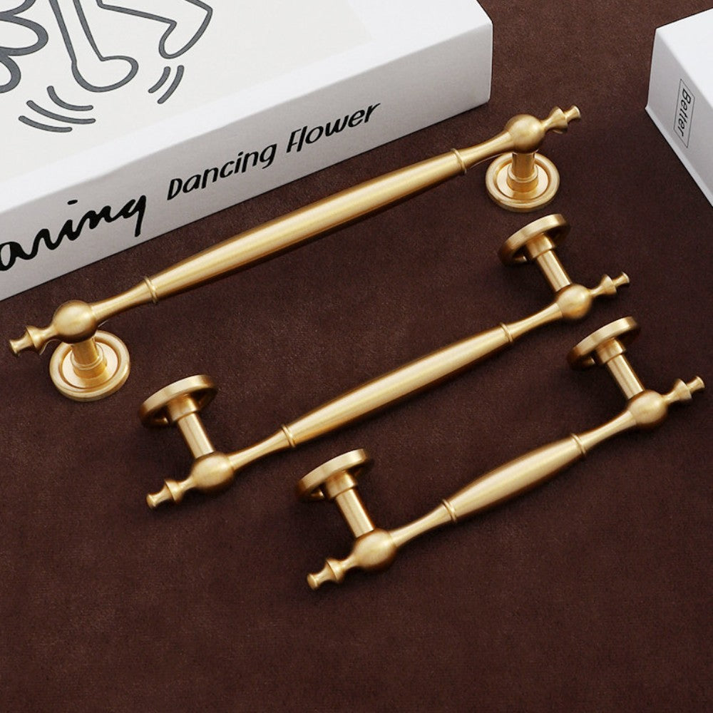 ELITE Brushed Brass Cabinet Knobs for Kitchen
