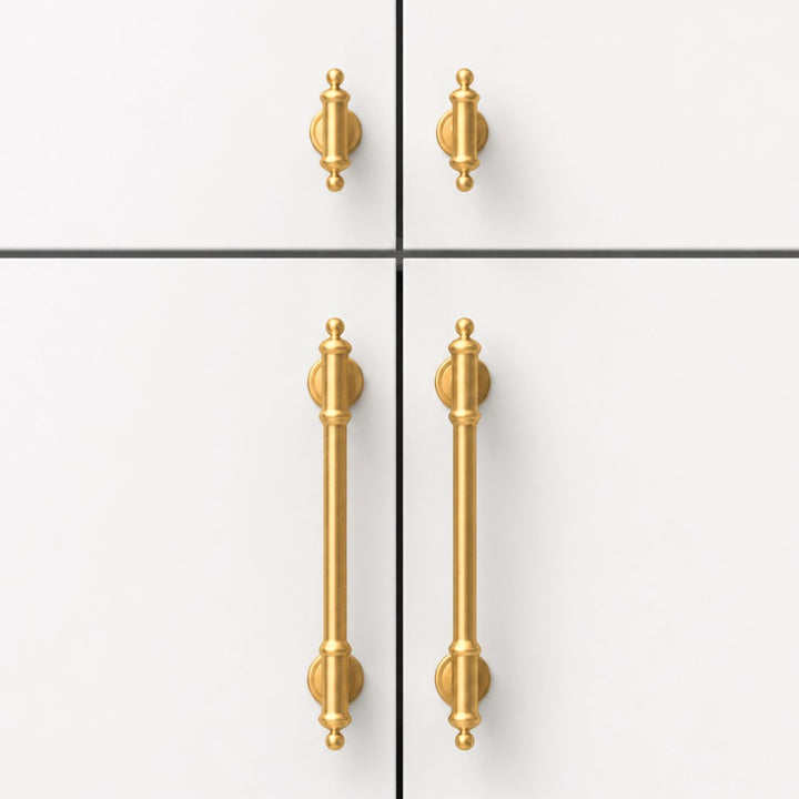 FLOAT brushed gold 6.25 inch cabinet bar pull - ARCHANDLES