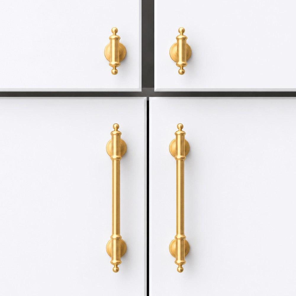 FLOAT brushed gold 6.25 inch cabinet bar pull - ARCHANDLES