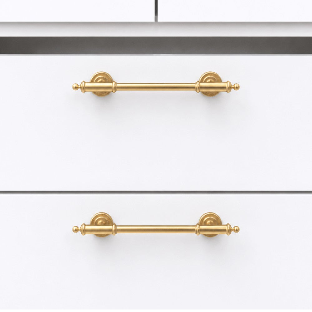 FLOAT brushed gold 6.25 inch cabinet bar pull - ARCHANDLES