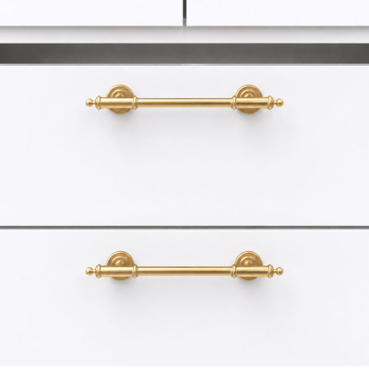 FLOAT brushed gold 6.25 inch cabinet bar pull - ARCHANDLES