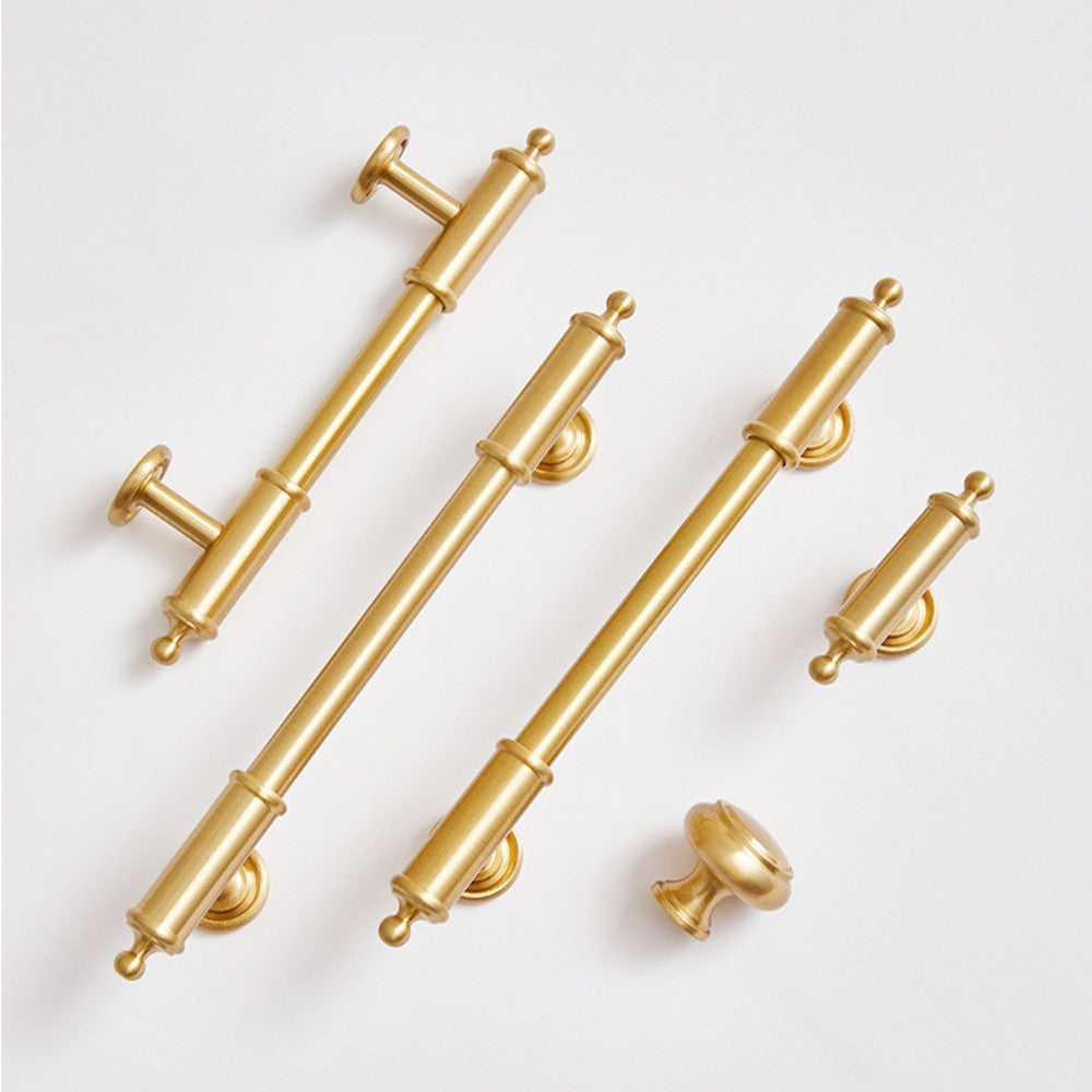FLOAT brushed gold 6.25 inch cabinet bar pull - ARCHANDLES