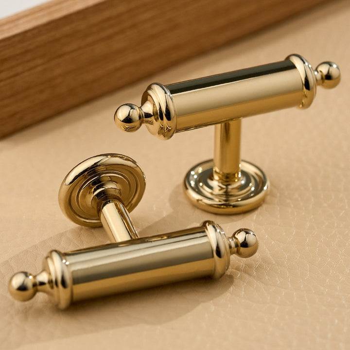 FLOAT brushed gold 6.25 inch cabinet bar pull - ARCHANDLES