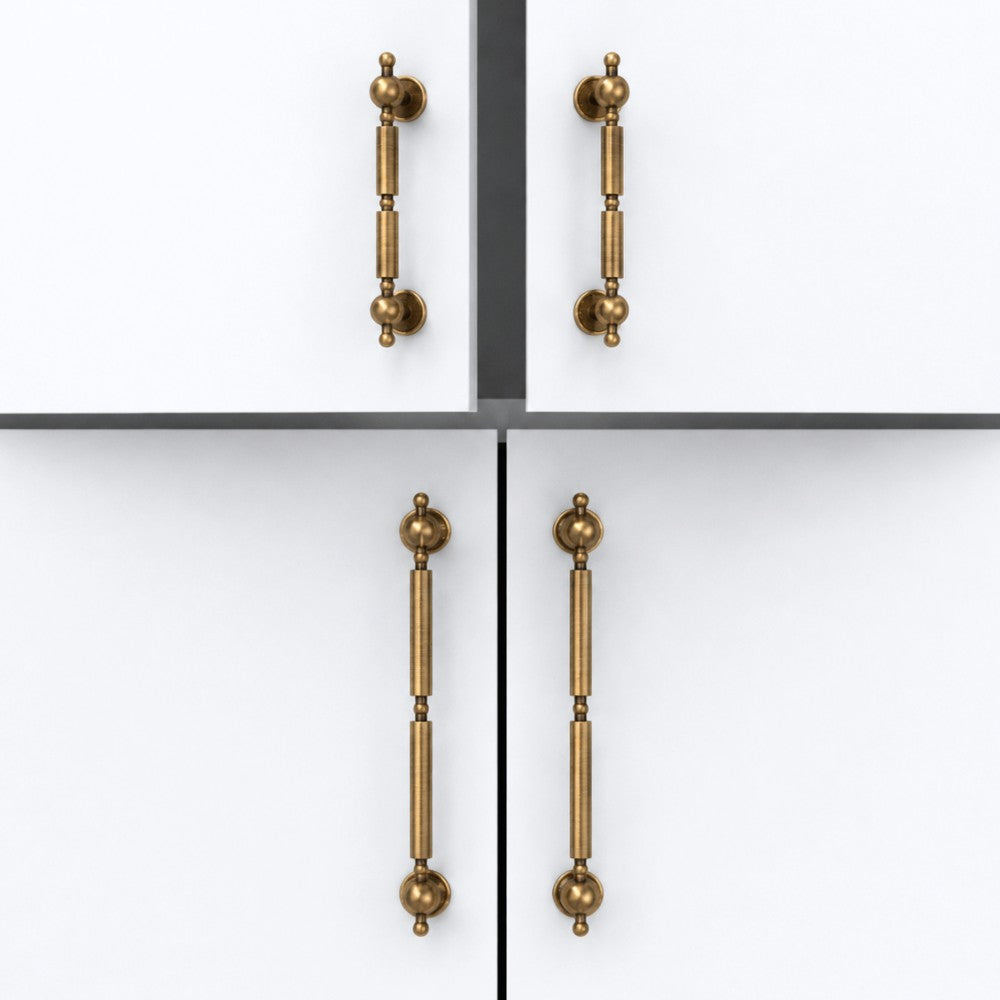 3 Inch Antique Brass Cup Pulls | LUXOR