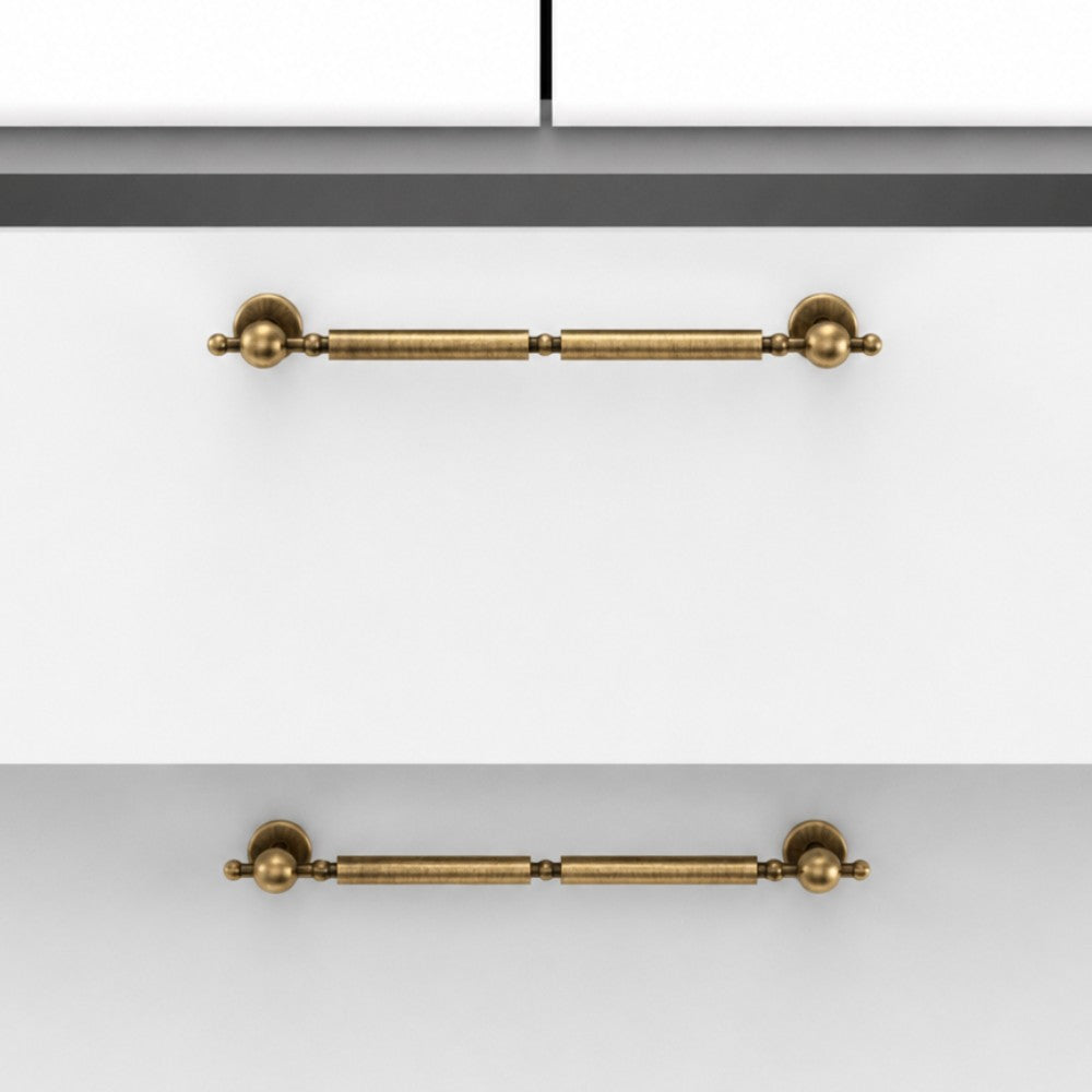 3 Inch Antique Brass Cup Pulls | LUXOR
