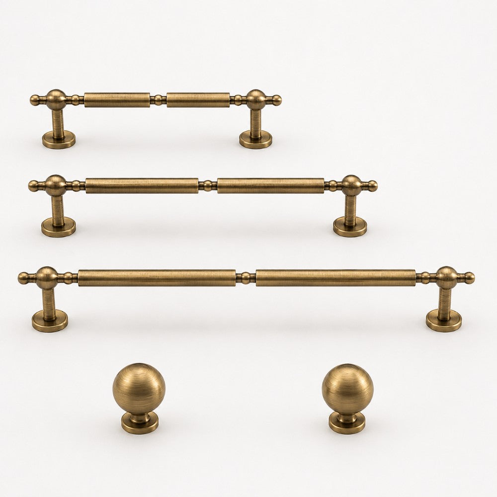 3 Inch Antique Brass Cup Pulls | LUXOR
