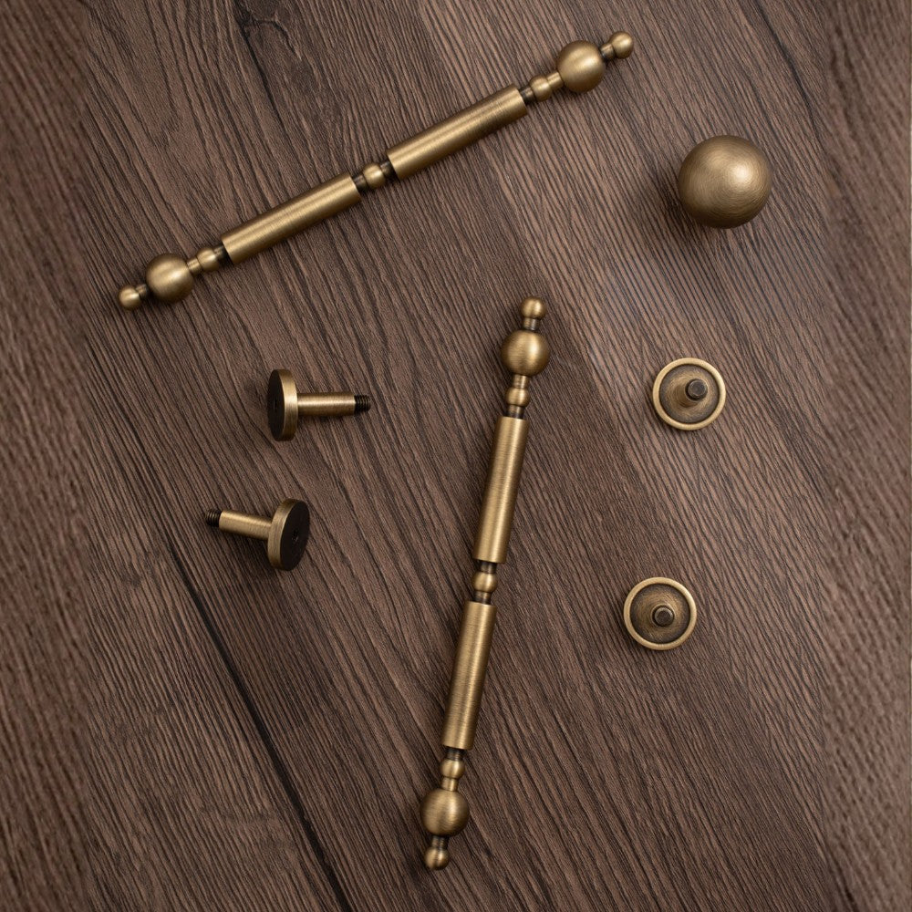 3 Inch Antique Brass Cup Pulls | LUXOR