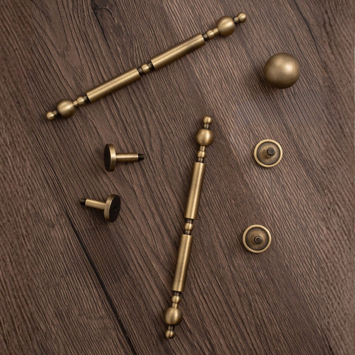 3 Inch Antique Brass Cup Pulls | LUXOR