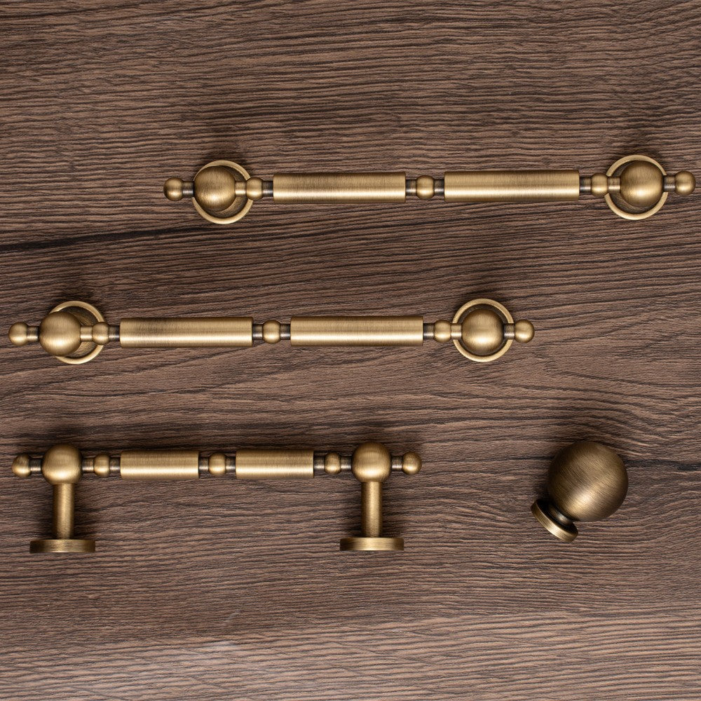 3 Inch Antique Brass Cup Pulls | LUXOR