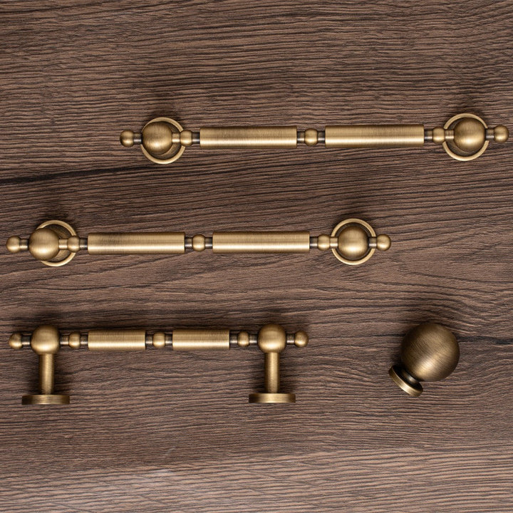3 Inch Antique Brass Cup Pulls | LUXOR