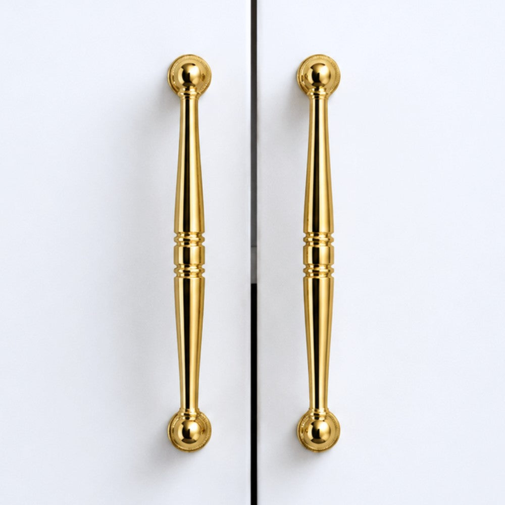 6.25 Inch Polished Gold Cabinet Pulls | MARBLE
