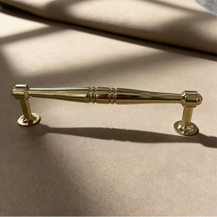 6.25 Inch Polished Gold Cabinet Pulls | MARBLE
