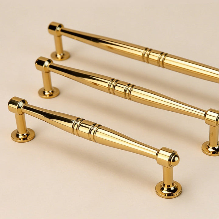 6.25 Inch Polished Gold Cabinet Pulls | MARBLE