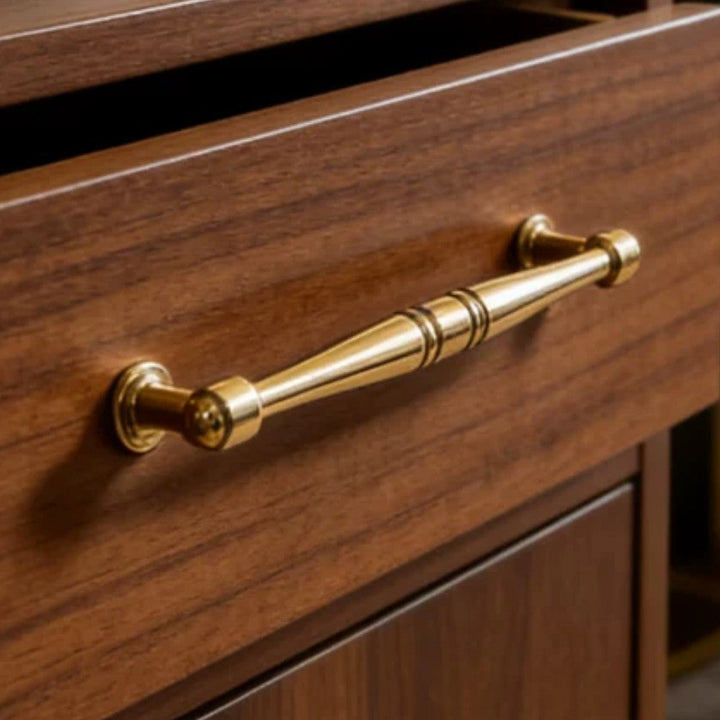 6.25 Inch Polished Gold Cabinet Pulls | MARBLE