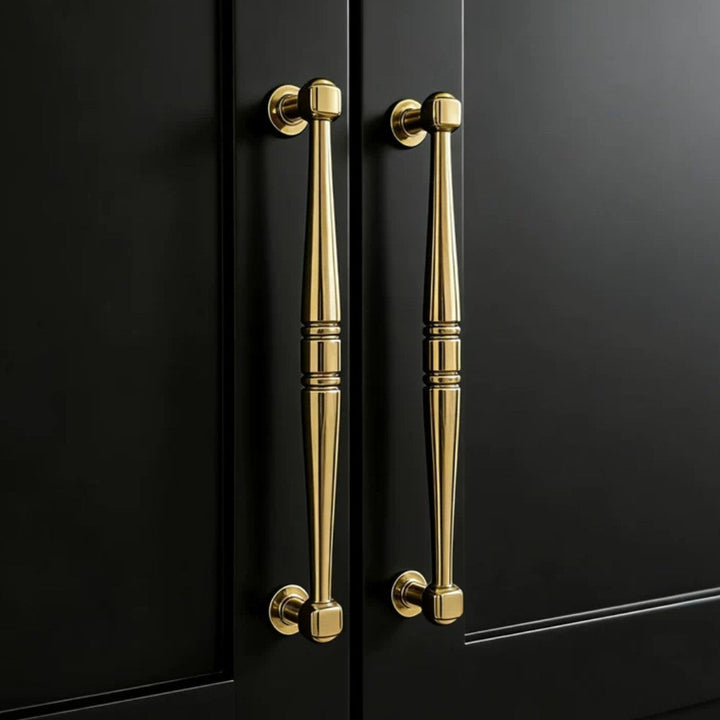 6.25 Inch Polished Gold Cabinet Pulls | MARBLE