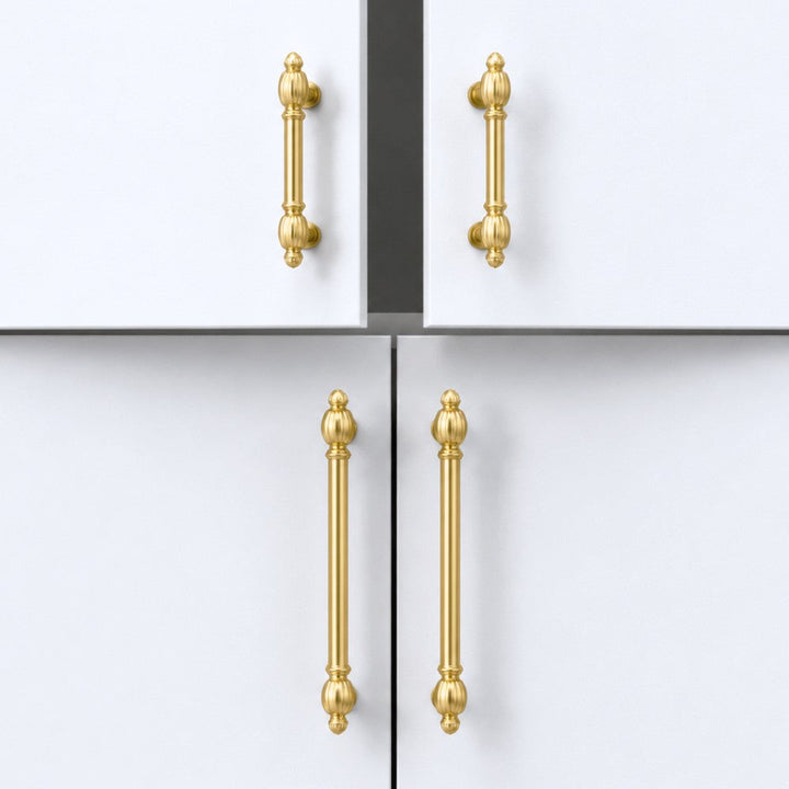 OMEGA Brushed Gold Cabinet Knobs for Kitchen