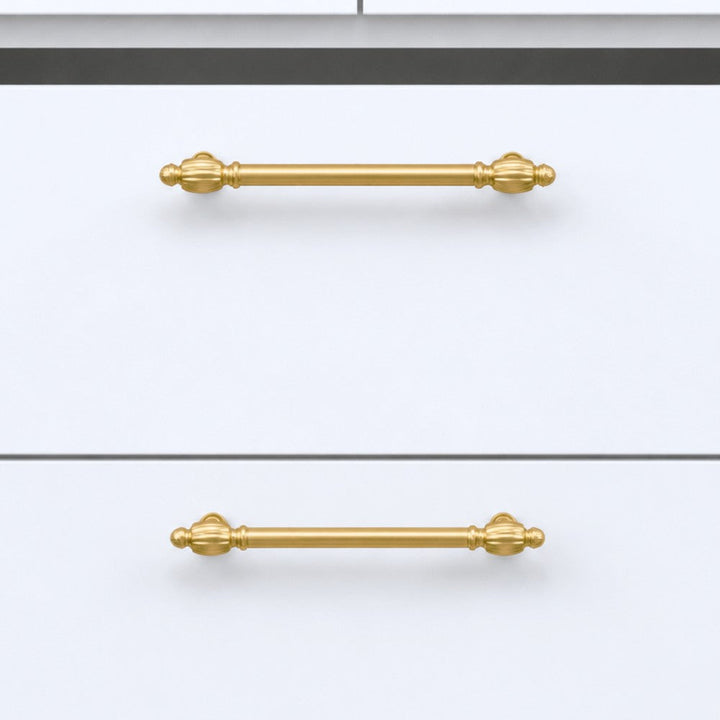 OMEGA Brushed Gold Cabinet Knobs for Kitchen