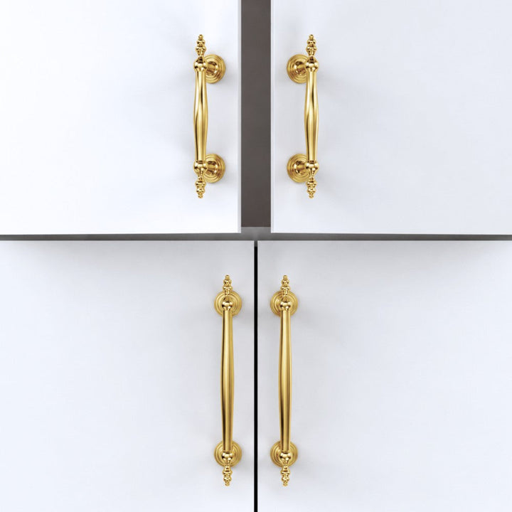 5 Inch Polished Gold Cabinet Pulls | ONYX