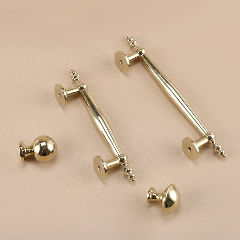 5 Inch Polished Gold Cabinet Pulls | ONYX