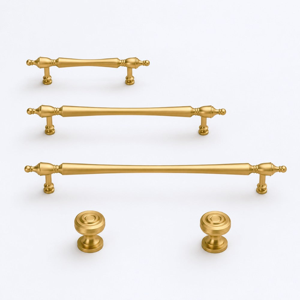 3 Inch Brushed Brass Cup Pulls | ORBIT