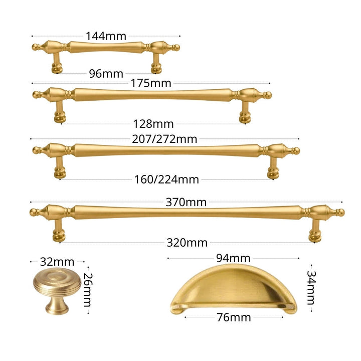 3 Inch Brushed Brass Cup Pulls | ORBIT