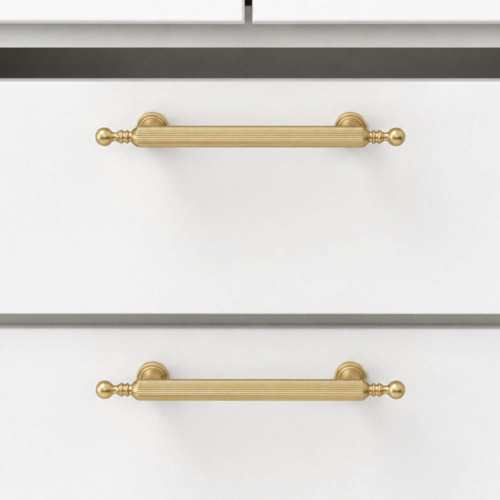 7.5 Inch Brushed Gold Cabinet Pulls | PANEL