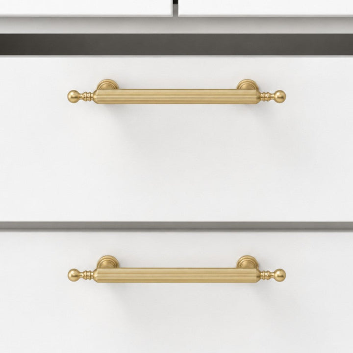 7.5 Inch Brushed Gold Cabinet Pulls | PANEL