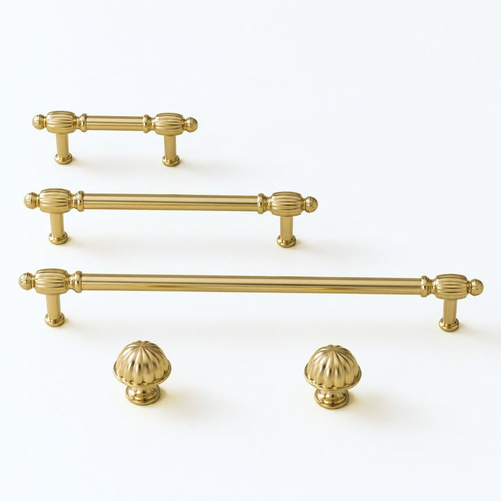 5 Inch Brushed Gold Cabinet Pulls | PROFILE