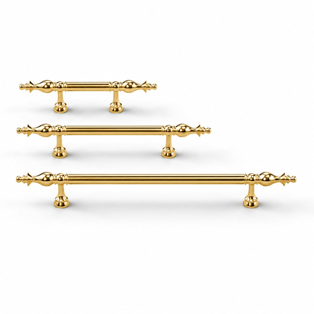 7.5 Inch Polished Gold Cabinet Pulls | QUARTZ