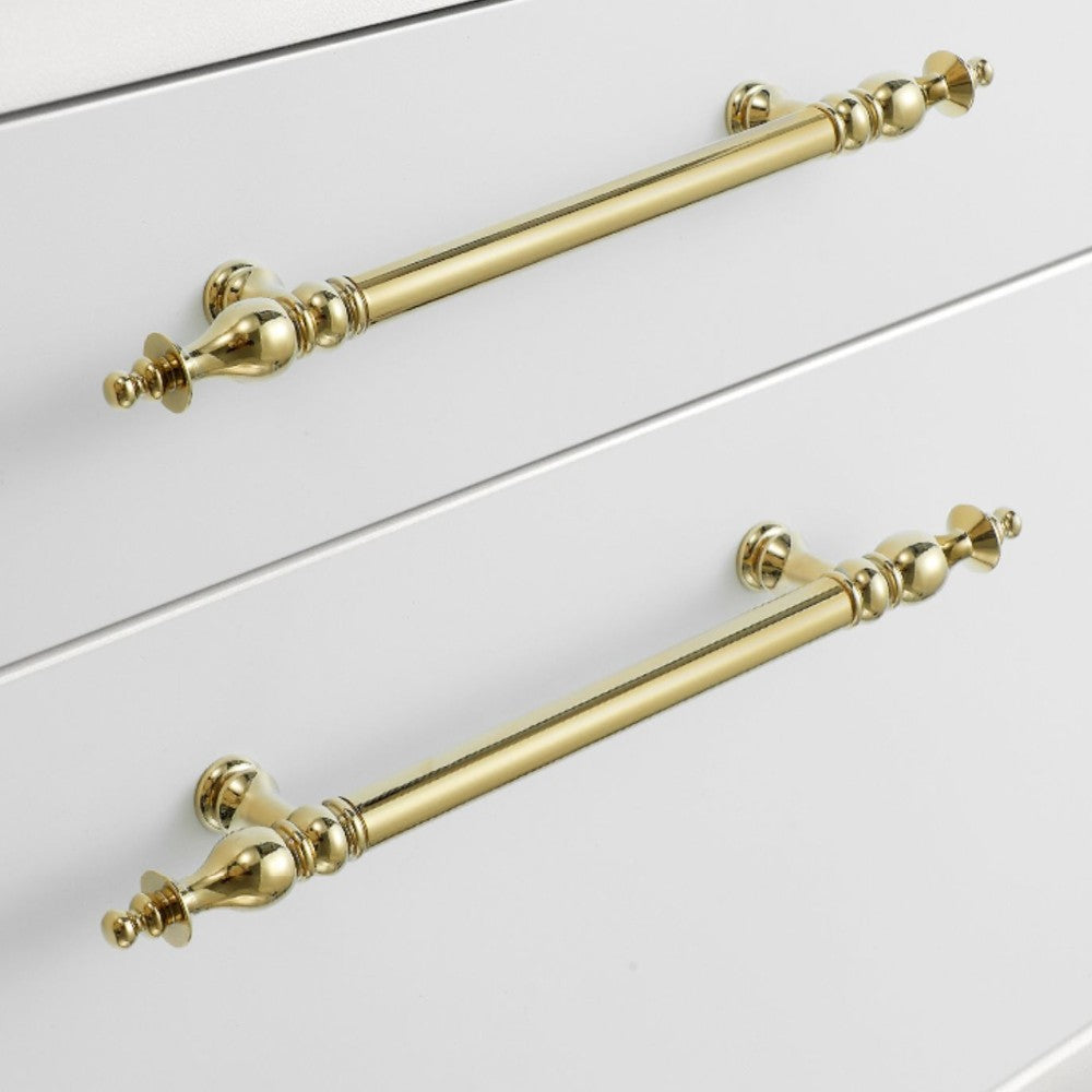 7.5 Inch Polished Gold Cabinet Pulls | QUARTZ