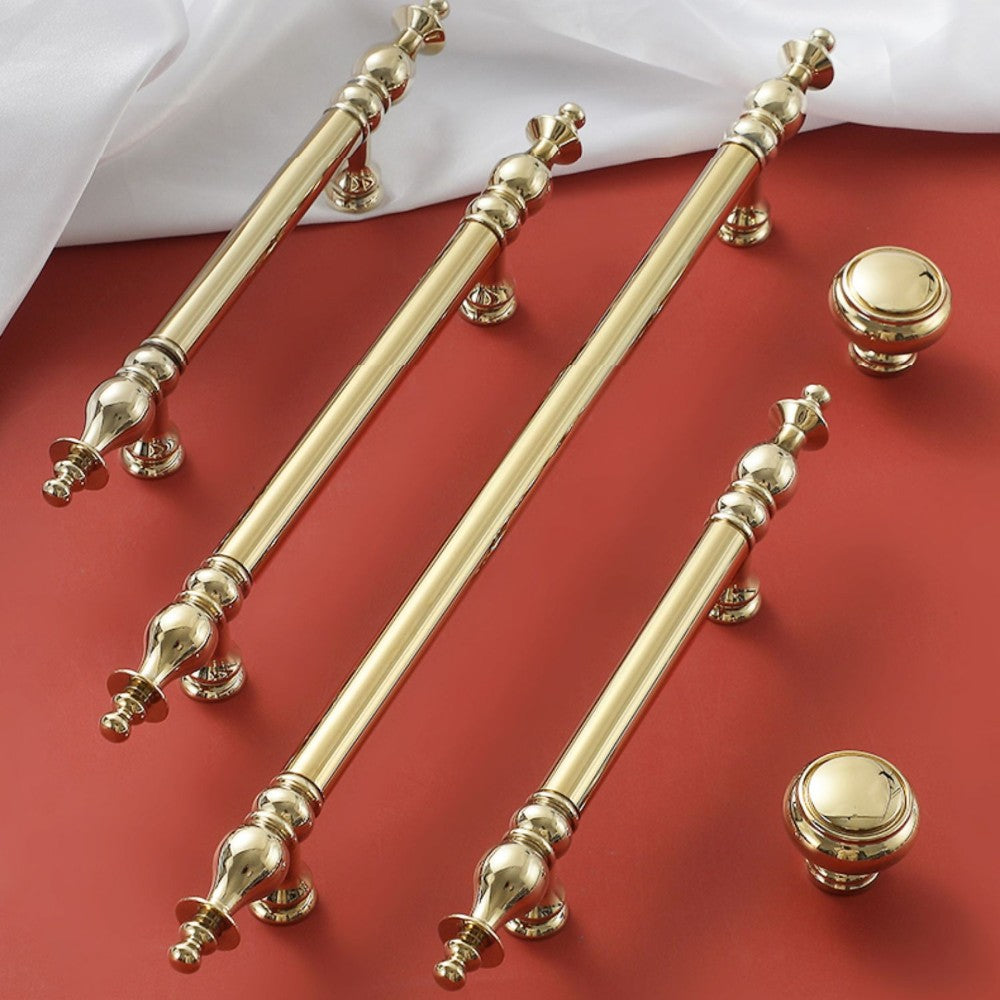 7.5 Inch Polished Gold Cabinet Pulls | QUARTZ
