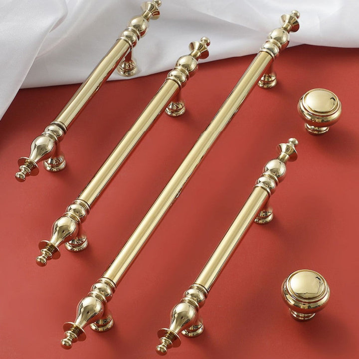 7.5 Inch Polished Gold Cabinet Pulls | QUARTZ