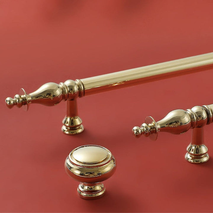 7.5 Inch Polished Gold Cabinet Pulls | QUARTZ