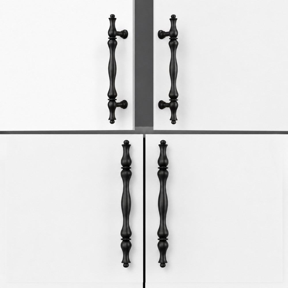 5 Inch Matte Black Cabinet Pulls | RADIANT