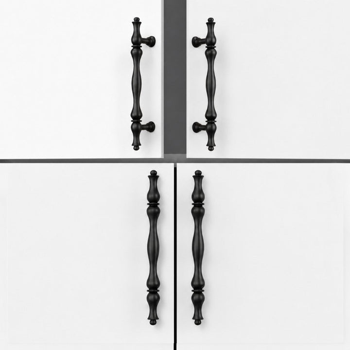 5 Inch Matte Black Cabinet Pulls | RADIANT